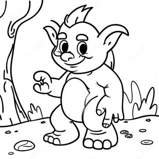 Trollstopia värityssivu | Trollstopia värityssivu
