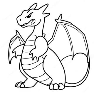 Tulinen Gigantamax Charizard värityssivu | Gigantamax Charizard värityssivu
