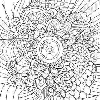 Spirograafi Värittämislehti | Spirograph värityssivu