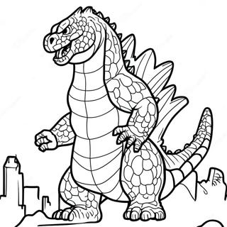 Godzilla värityssivu | Godzilla värityssivu