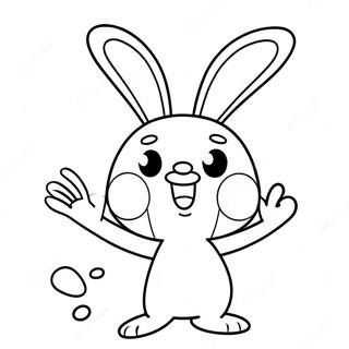 Rabbids värityssivu | Rabbidit värityssivu