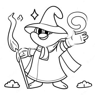 Ralsei taikavoimilla värityssivu | Deltarune värityssivu
