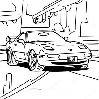 Mazda RX7 toiminnassa värityssivu | RX7 värityssivu
