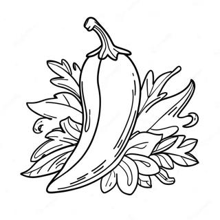 Chili Paprika Värittämissivu | Chili värityssivu