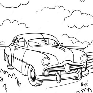Doc Hudsonin klassinen auto -värityssivu | Doc Hudson värityssivu