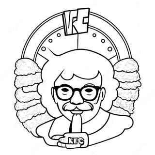 KFC Logo Värittämissivu | KFC värityssivu