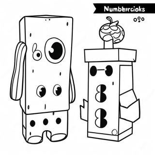 Numberblocks 8 värityssivu | Numberblocks 8 värityssivu