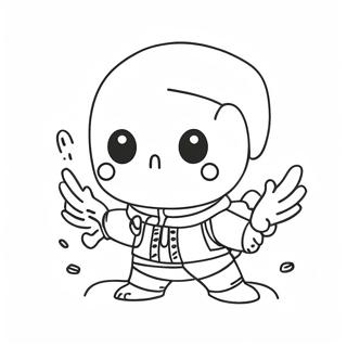 Dust Sans värityssivu | Pöly Sans värityssivu