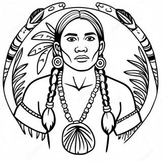 Wampanoag värityssivu | Wampanoag värityssivu