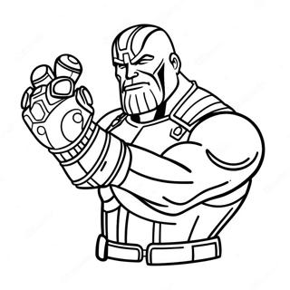 Thanoksella on äärettömyyslihakkeet värityssivu | Thanos värityssivu