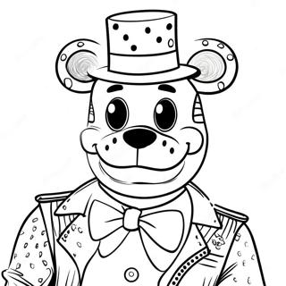 Loistava Glamrock Freddy värityssivu | FNAF SB värityssivu