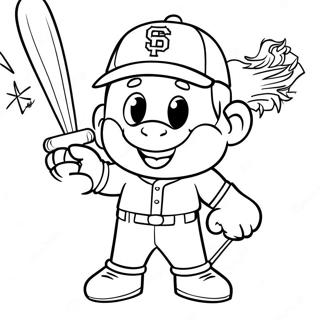 SF Giants -maskotti -värityssivu | SF Giants värityssivu