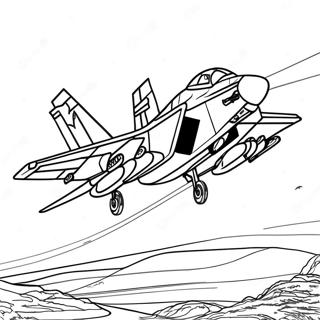 F14 Tomcat ilmassa värityssivu | F14 Tomcat värityssivu