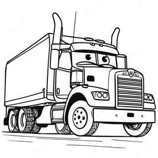 Mack Kuorma-auto Värittämissivu | Autot Mack värityssivu