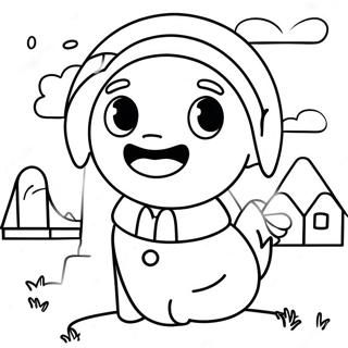 Bitmoji Väritettävä Sivupohja | Bitmoji värityssivu