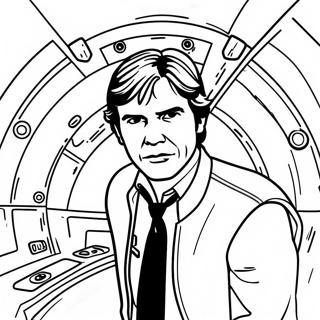 Han Solo Millennium Falconissa värityssivu | Han Solo värityssivu