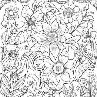 William Morris Luonto Inspiroitu Värittämissivu | William Morris värityssivu