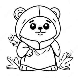 Ewok värityssivu | Ewok värityssivu