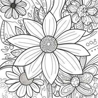 Vibrant Prismacolor Kukka Värittämissivu | Prismacolor värityssivu