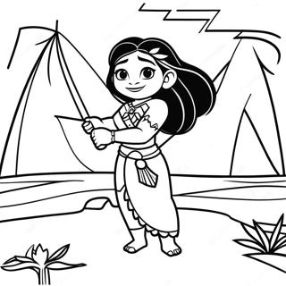 Moana värityssivu | Moana värityssivu
