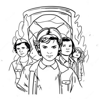 Stranger Things värityssivu | Stranger Things värityssivu