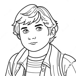 Stranger Things Robin Värittämissivu | Stranger Things Robin värityssivu