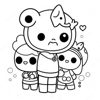 Tokidoki-hahmot värityssivu | Tokidoki värityssivu