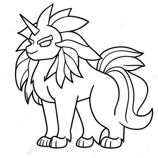 Solgaleo värityssivu | Solgaleo värityssivu