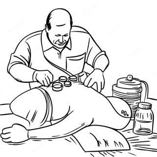 CPR-tekniikat värityssivu | ELVYTYS värityssivu