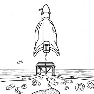 Apollo 11 raketin laukaisu värityssivu | Apollo 11 värityssivu