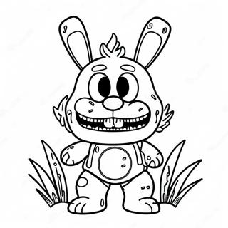 Kammottava kevätansan hahmo värityssivu | Spring Trap värityssivu