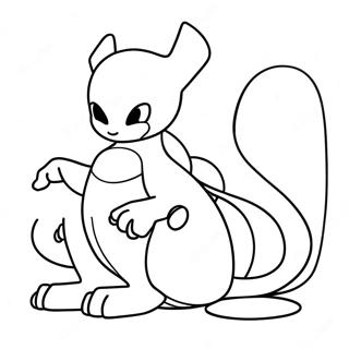 Mewtwo värityssivu | Mewtwo värityssivu
