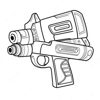 Värikäs Nerf-blaster värityssivu | Nerf-ase värityssivu