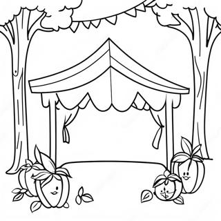 Sukkot värityssivu | Sukkot värityssivu
