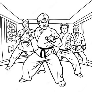 Cobra Kai -dojo värityssivu | Cobra Kai värityssivu
