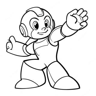 MegaMan toiminassa värityssivu | MegaMan värityssivu