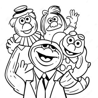 Muppets-värityssivu | Muppetit värityssivu