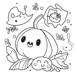 Halloween Kawaii Värityskuvat