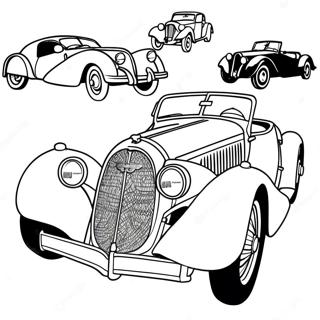 Klassinen Bugatti Auto Värittämiseen | Bugatti värityssivu