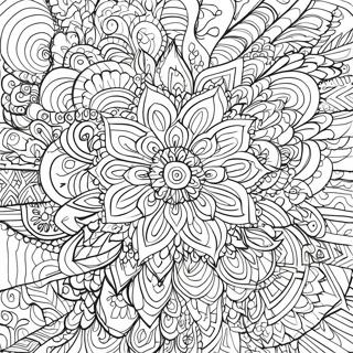 Värikäs Sharpie mandala värityssivu | Sharpie värityssivu