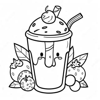 Maitokshake värityssivu | Maitokshake värityssivu