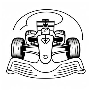 Nopea Formula 1 kilparata värityssivu | Formula 1 värityssivu