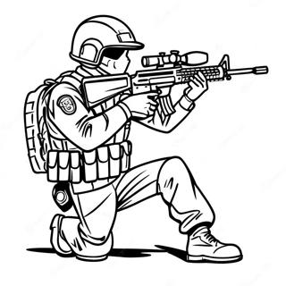 SWAT-tiimi Värityskuvat