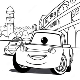 Autot 2 värityssivu | Autot 2 värityssivu