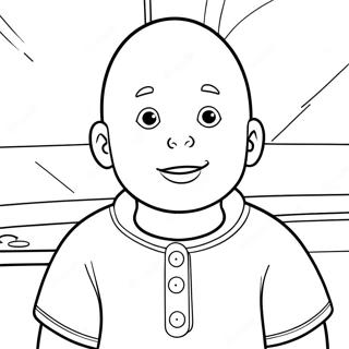 Caillou värityskuva | Caillou värityssivu