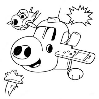 Super Wings värittämissivu | Super Siivet värityssivu