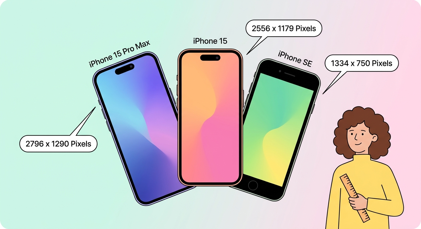 iPhone-taustakuvan kokojen opas — kaikki mallit